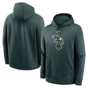 Athletics Nike Green Alternate Logo Club Pullover Hoodie